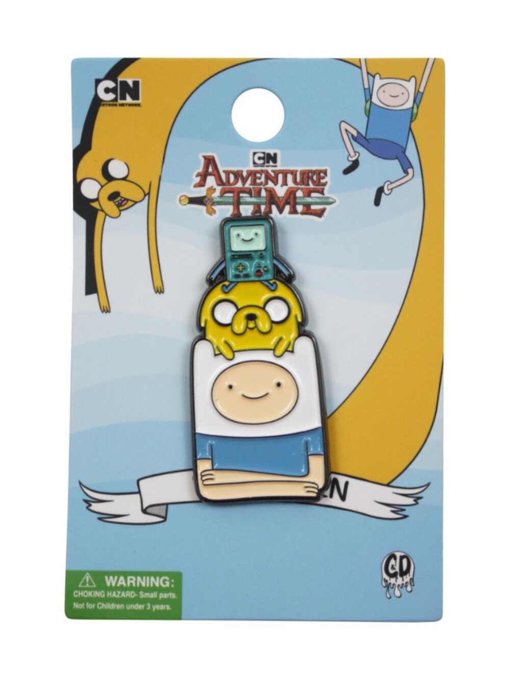 ADVENTURE TIME - Enamel Pin - Officially Licensed Cartoon Network Finn Jake BMO
